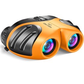 Waterproof Binocular For Kids; Compact High Resolution Shockproof Binoculars; Super Foot Bowl Spectators Goods (Color: orange)