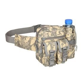 Hiking Cycling Outdoors Waterproof Wearproof Lightweight Waist Bag (Type: Waist Bag, Color: ACU camouflage)