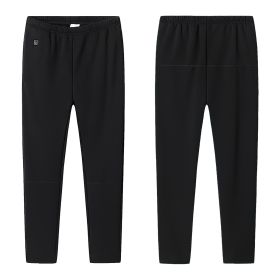 Winter Heated Pants for Men Women with 12 Heating Zones 5V USB Powered Heating Trouser with 3 Heating Levels Machine Washable for Outdoor Winter Activ (Option: L)